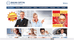 Desktop Screenshot of baumioptyk.pl