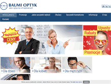 Tablet Screenshot of baumioptyk.pl
